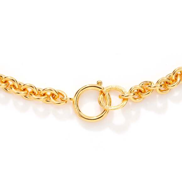 CHANEL Gold Logo Necklace - Picture 6 of 9